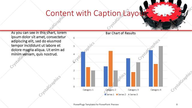 Content with Caption presentation slide layout