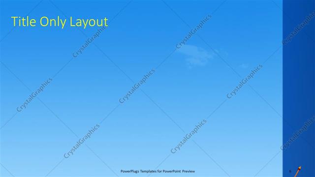 Title Only presentation slide layout