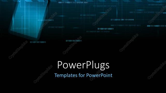  Presentation with tech - A number of signs in the background with place for text