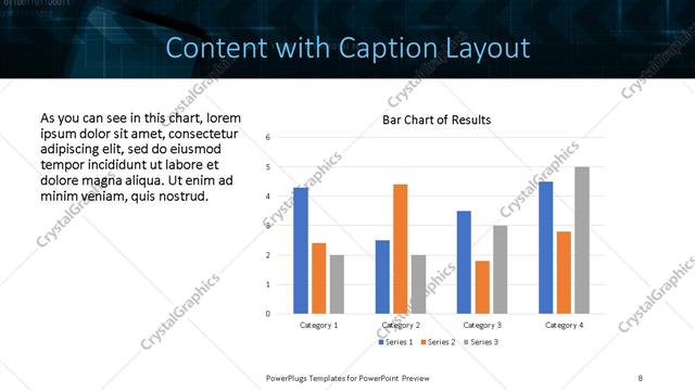 Content with Caption presentation slide layout