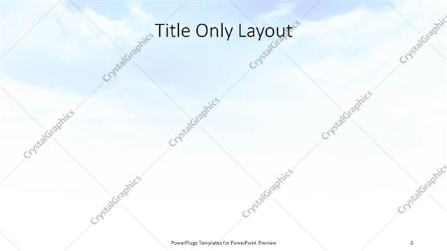 Title Only presentation slide layout