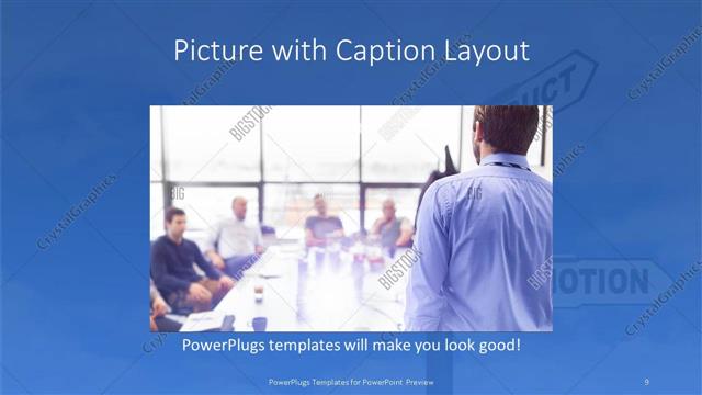 Picture with Caption presentation slide layout