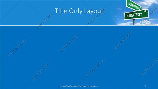 Title Only presentation slide layout