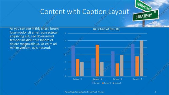 Content with Caption presentation slide layout