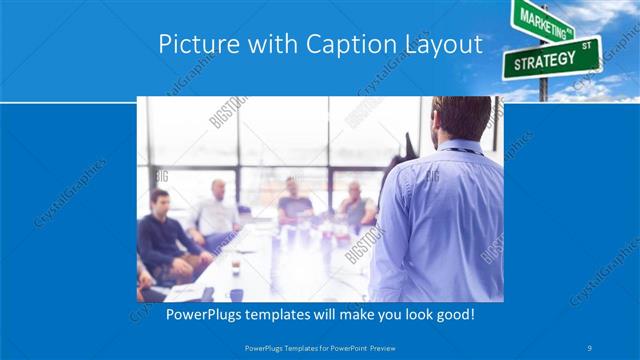 Picture with Caption presentation slide layout