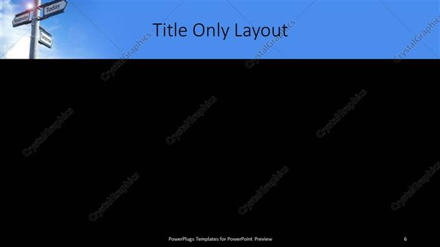Title Only presentation slide layout