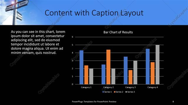 Content with Caption presentation slide layout