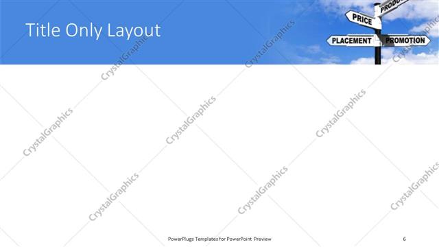 Title Only presentation slide layout