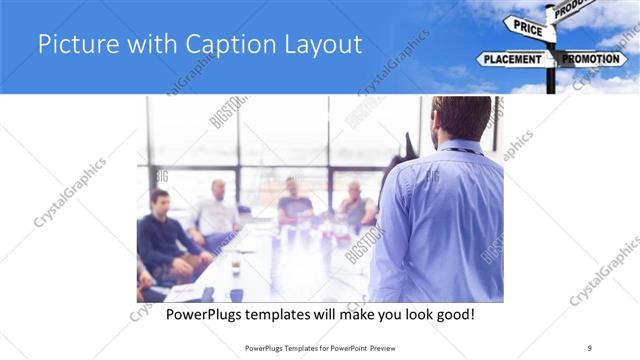 Picture with Caption presentation slide layout