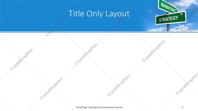 Title Only presentation slide layout
