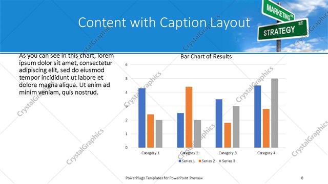 Content with Caption presentation slide layout