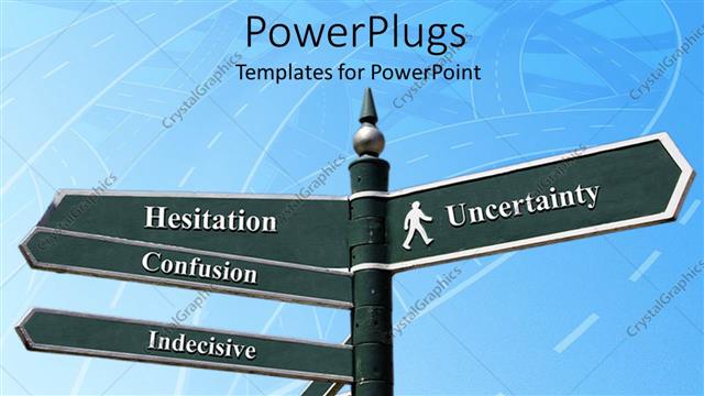  Presentation with uncertainty - A number of signs of confused state of mind