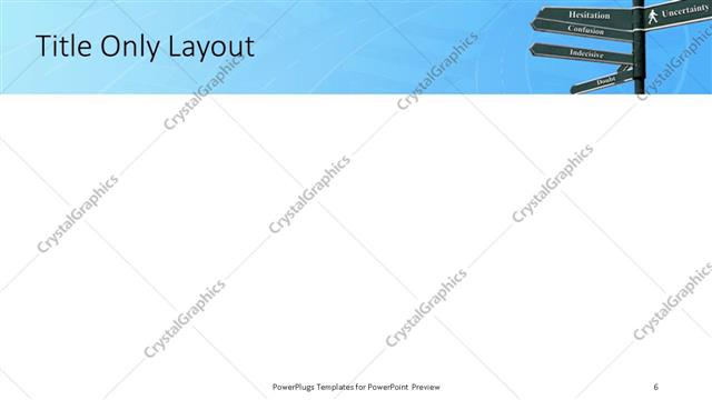 Title Only presentation slide layout