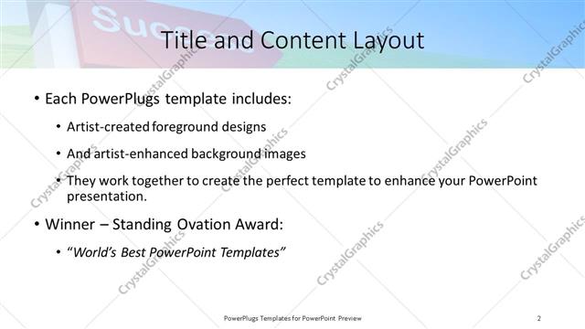 Title and Content presentation slide layout