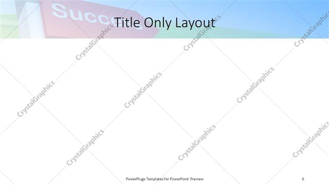 Title Only presentation slide layout