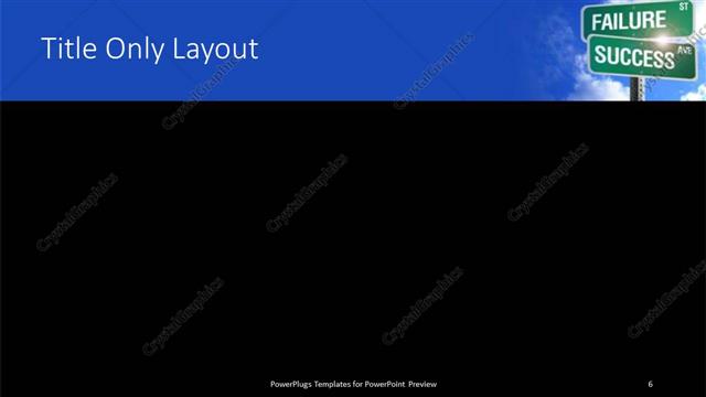 Title Only presentation slide layout