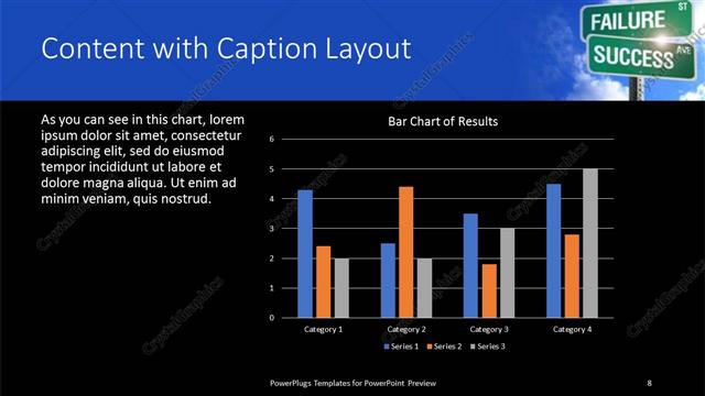 Content with Caption presentation slide layout