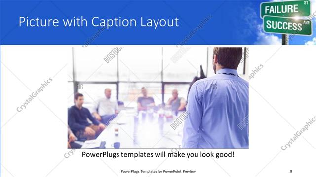 Picture with Caption presentation slide layout