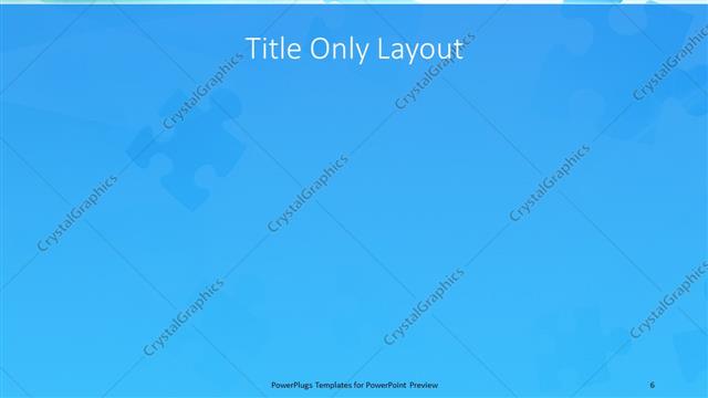 Title Only presentation slide layout