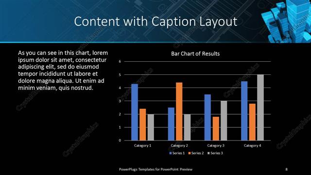 Content with Caption presentation slide layout