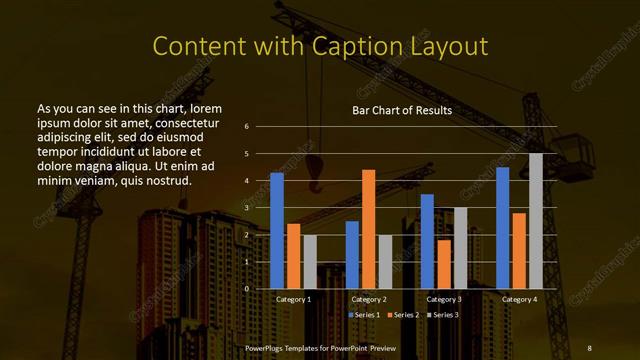 Content with Caption presentation slide layout