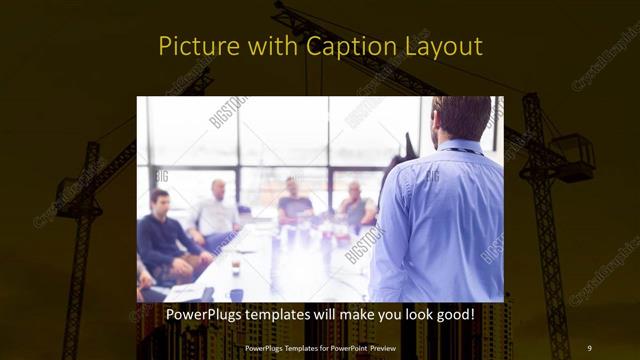 Picture with Caption presentation slide layout