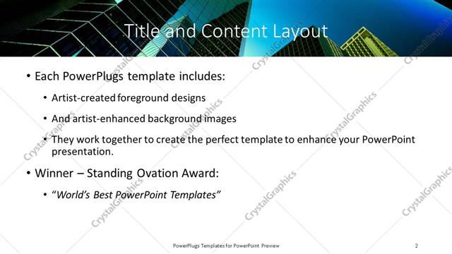 Title and Content presentation slide layout
