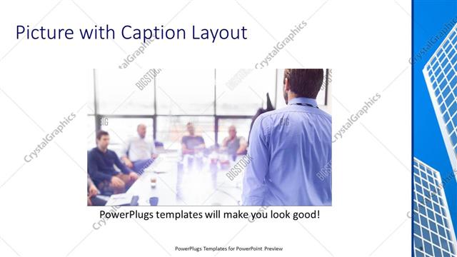 Picture with Caption presentation slide layout