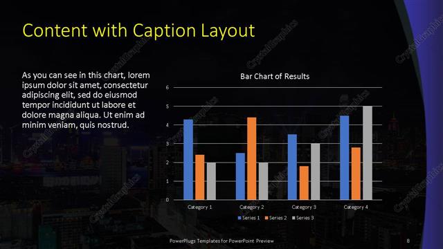 Content with Caption presentation slide layout