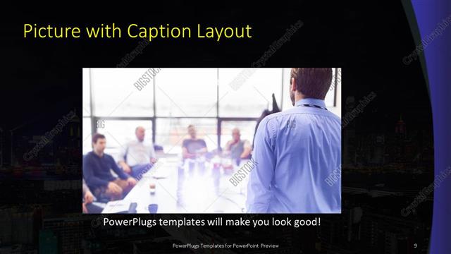 Picture with Caption presentation slide layout