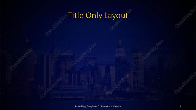 Title Only presentation slide layout