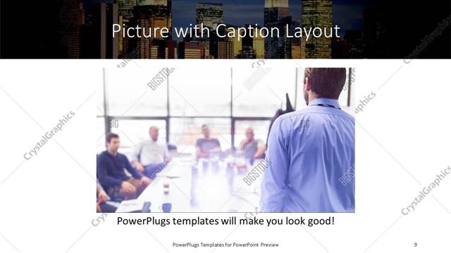 Picture with Caption presentation slide layout