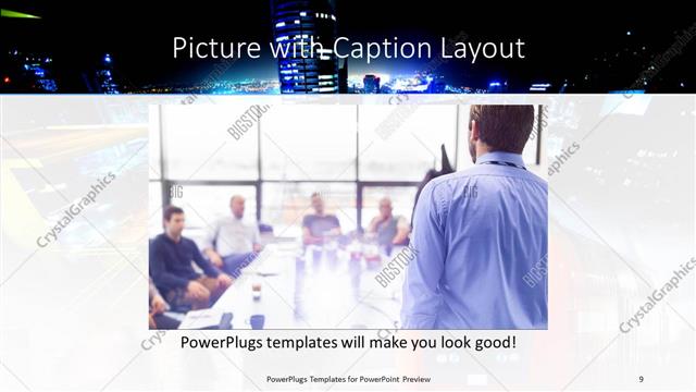 Picture with Caption presentation slide layout