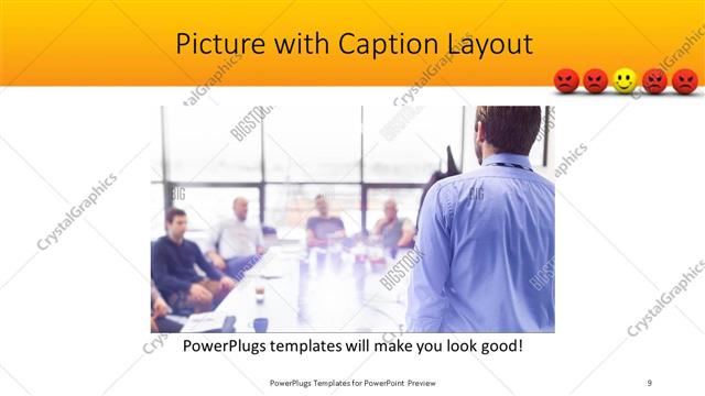 Picture with Caption presentation slide layout