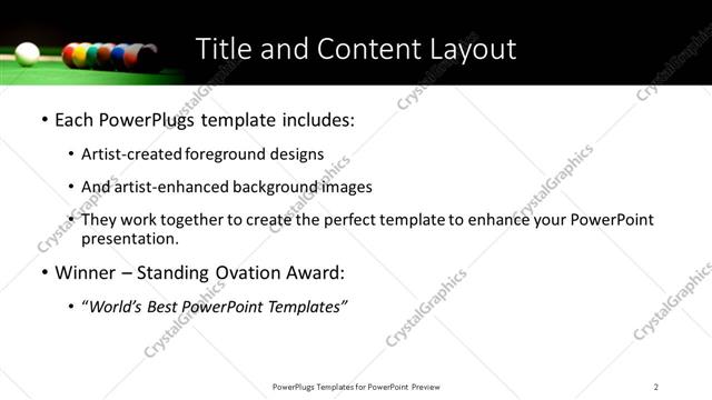 Title and Content presentation slide layout