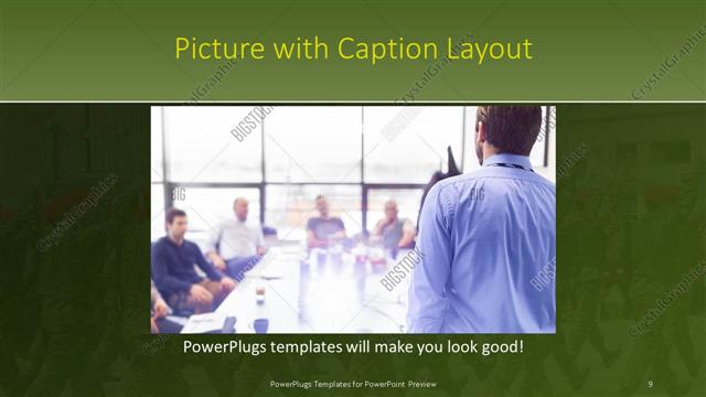 Picture with Caption presentation slide layout