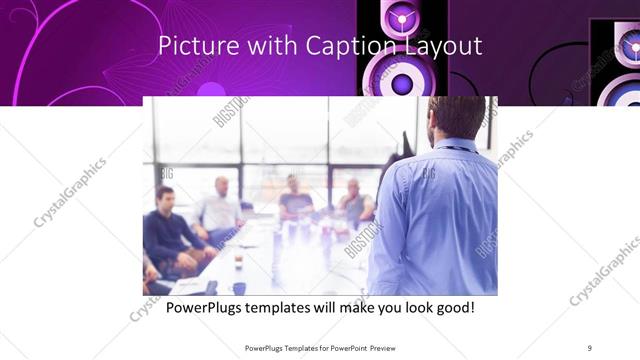 Picture with Caption presentation slide layout