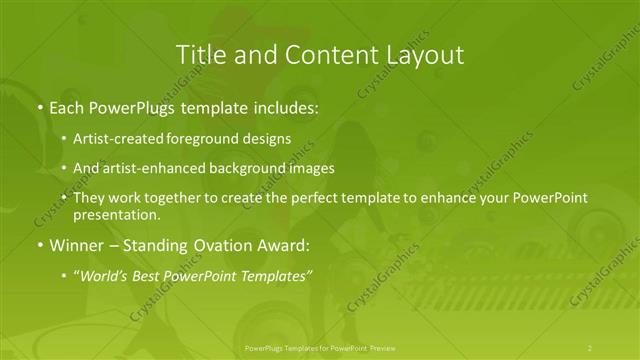 Title and Content presentation slide layout