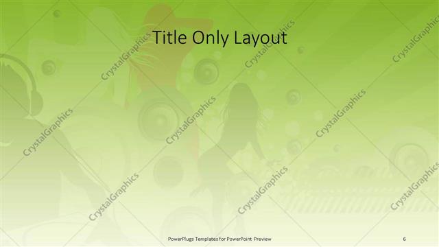 Title Only presentation slide layout