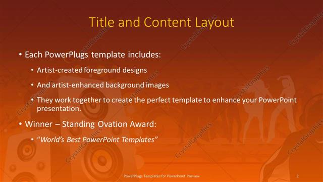 Title and Content presentation slide layout