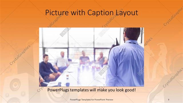 Picture with Caption presentation slide layout