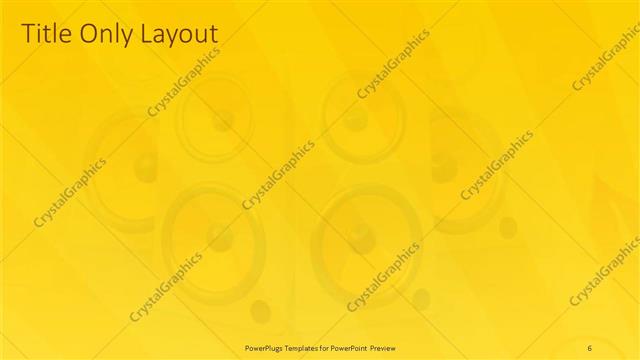 Title Only presentation slide layout