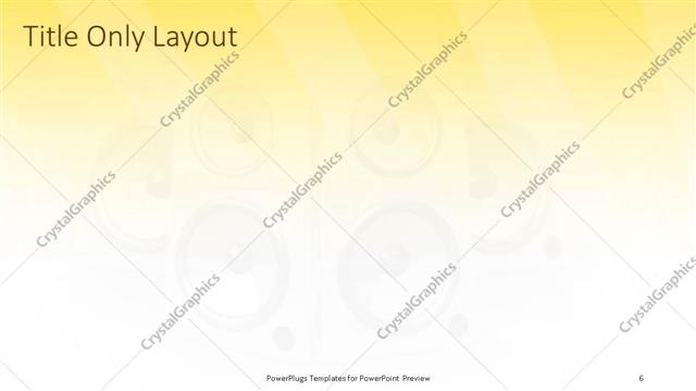 Title Only presentation slide layout