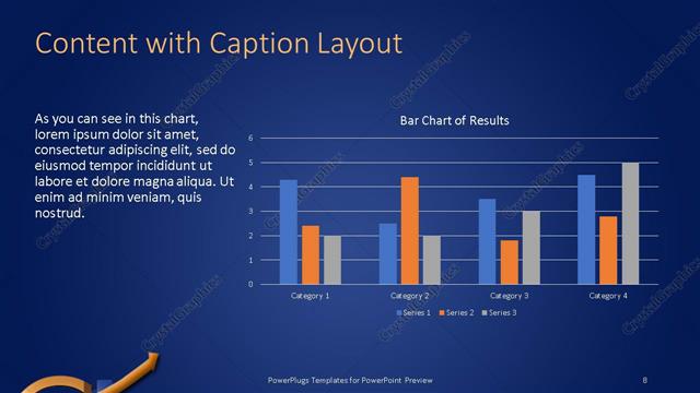 Content with Caption presentation slide layout