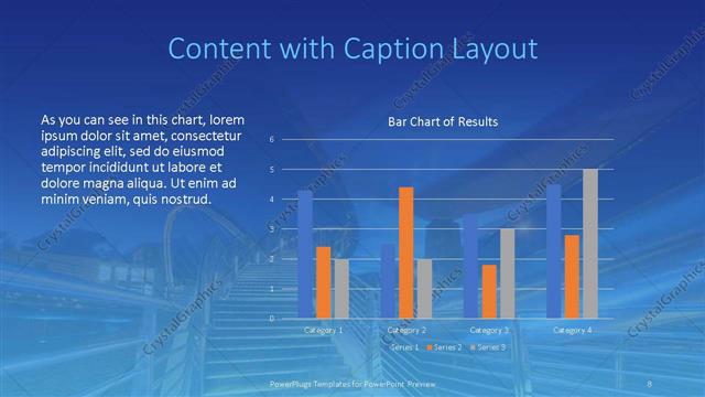 Content with Caption presentation slide layout