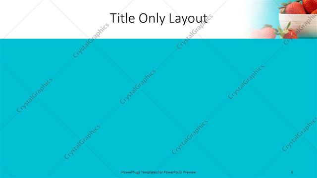 Title Only presentation slide layout