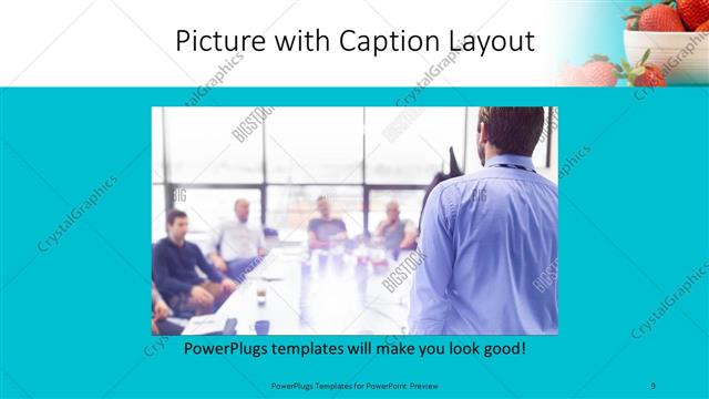 Picture with Caption presentation slide layout