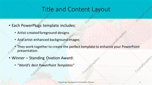 Title and Content presentation slide layout