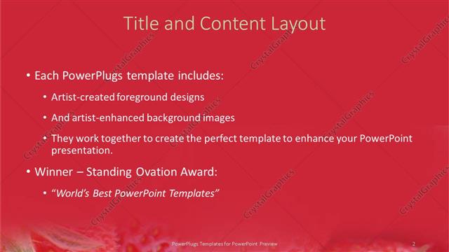 Title and Content presentation slide layout