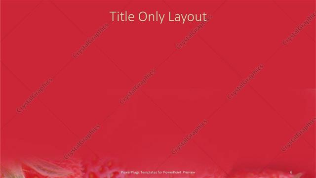 Title Only presentation slide layout